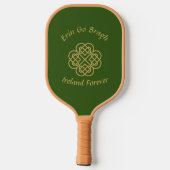 Irland Forever Gold Celtic Kleeblatt Pickleball Schläger (Rückseite)