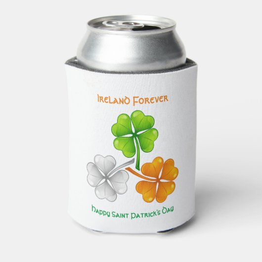 Irland Forever Lucky Kleeblatt Dosenkühler (Kanne Rückseite)