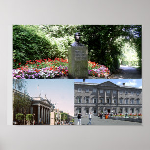 Irland Foto Collage, Michael Collins, GPO Dublin Poster