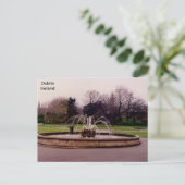 Irland, Fountain, St. Stephens Green, Dublin Postkarte (Stehend Vorderseite)