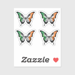 Irland Frack Butterfly Flag Aufkleber