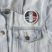 Irland - Frankreich - Treots-Flagge Button (Beispiel)
