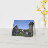 Irland-Friedhofs-Foto Karte (Gelbe Blume)