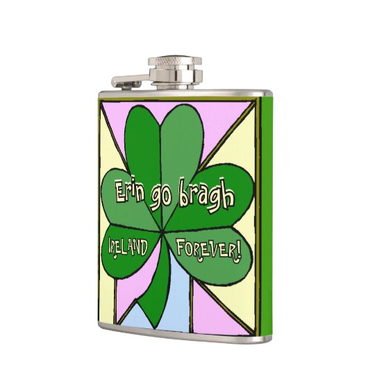 IRLAND FRÜHER /ERIN GEHEN MIT KLEEBLATT FLASCHE FLACHMANN (Links)