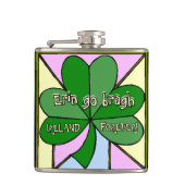 IRLAND FRÜHER /ERIN GEHEN MIT KLEEBLATT FLASCHE FLACHMANN (Vorderseite)