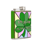 IRLAND FRÜHER /ERIN GEHEN MIT KLEEBLATT FLASCHE FLACHMANN (Rechts)