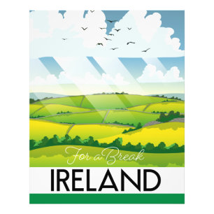 Irland für eine Pausenpostkarte Fotodruck
