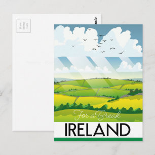 Irland für eine Pausenpostkarte Postkarte