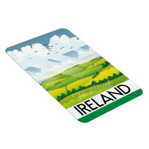 Irland für eine Reise-Pause Postkarte Magnet