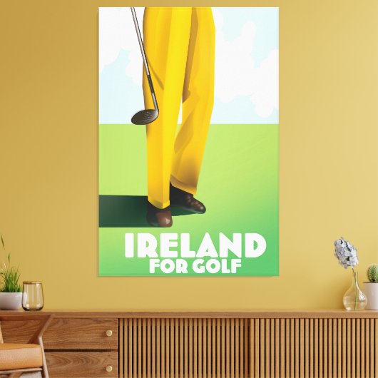 Irland für Golf Leinwanddruck (Insitu (Wohnzimmer))