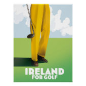 Irland für Golf Poster (Vorderseite)