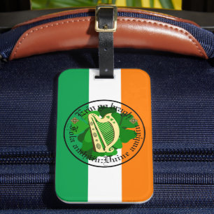 Irland für immer/Erin gehen am Bremsen/1 Blut/Mens Gepäckanhänger