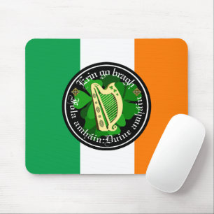 Irland für immer/Erin gehen am Bremsen/1 Blut/Mens Mousepad