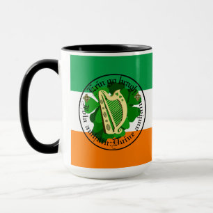 Irland für immer/Erin gehen am Bremsen/1 Blut/Mens Tasse