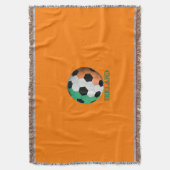 Irland Fußball Decke (Vorderseite Vertikal)