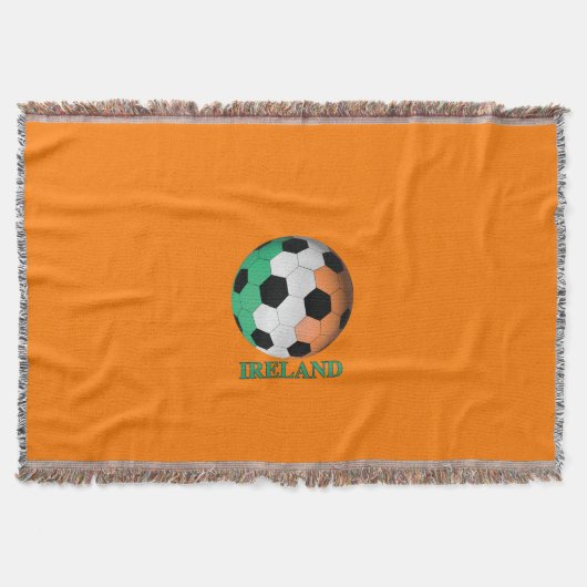 Irland Fußball Decke (Vorderseite)