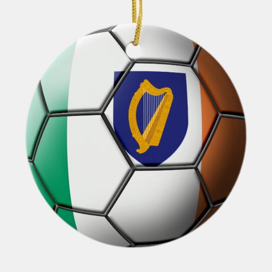 Irland-Fußball-Verzierung Keramik Ornament (Vorne)