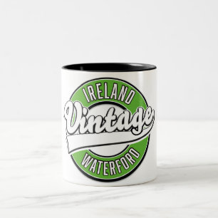 Irland Galway Vintage Logo Zweifarben-Kaffeetasse Zweifarbige Tasse