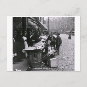 Irland - Georges Street-Händler c1927 Dublin  Postkarte