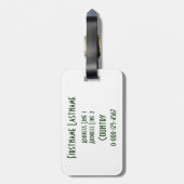 Irland - Gepäckmarke Gepäckanhänger (Rückseite vertikal)