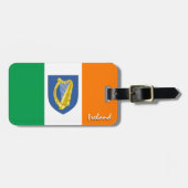 Irland Gepäckmarken, patriotische irische Flagge Gepäckanhänger (Vorderseite horizontal)