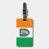 Irland Gepäckmarken, patriotische irische Flagge Gepäckanhänger (Vorderseite vertikal)