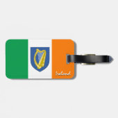 Irland Gepäckmarken, patriotische irische Flagge Gepäckanhänger (Rückseite horizontal)