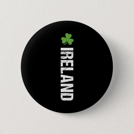 Irland Geschenk Flagge Irland Vintage St. Patricks Button (Vorderseite)