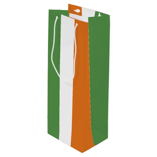 Irland Geschenktüte Für Weinflaschen (Vorderseite Schrägansicht)