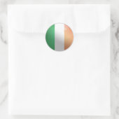 Irland Glossy Circle Flag Runder Aufkleber (Tasche)