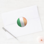 Irland Glossy Circle Flag Runder Aufkleber (Umschlag)