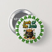 Irland-Glück Button (Vorne & Hinten)
