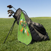 Irland-glück-grün kariert golfhandtuch (Gras)