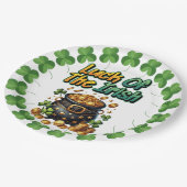 Irland Glück  Pappteller (Schrägansicht)