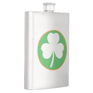 Irland Glück Shamrock  Flachmann