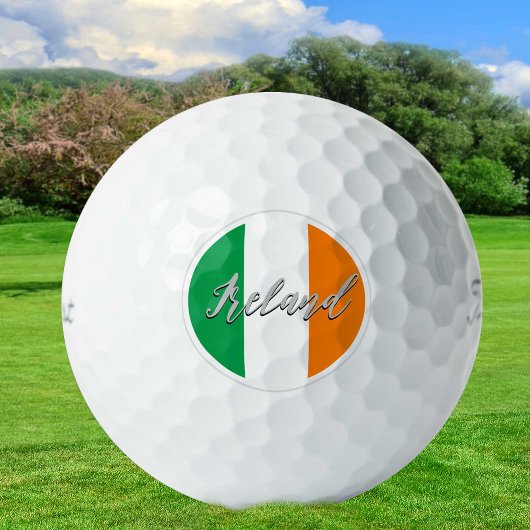 Irland Golf Balls & Irish Flag Golfers / Patriots Golfball