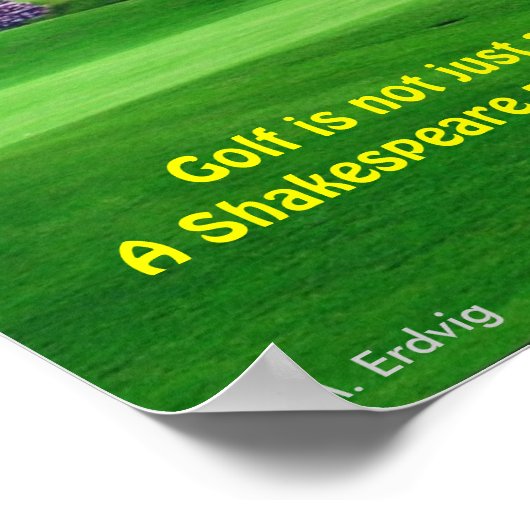 Irland Golfplatz Print Poster (Ecke)