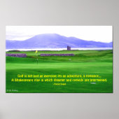 Irland Golfplatz Print Poster (Vorne)