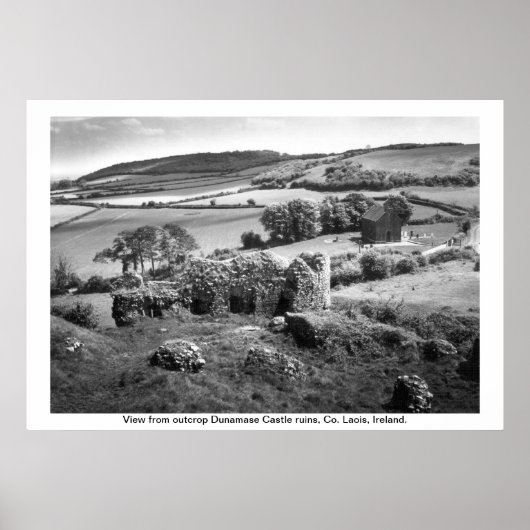 Irland - Grafschaft Laois, Dunamase Castle Poster (Vorne)