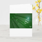 Irland Green Pattern Art Peace Liebe Destiny Karte (Gelbe Blume)