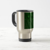 Irland Green Pattern Art Peace Liebe Destiny Reisebecher (Vorderseite Links)