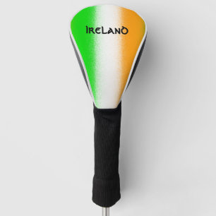 Irland grün - weiß - orange irische Flaggen Streif Golf Headcover