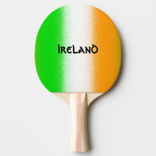 Irland grün - weiß - orange irische Flaggen Streif Tischtennis Schläger