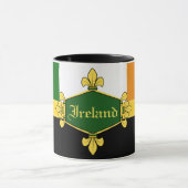 Irland grüne Kleeblätter, Monogramm/Initialen 1a h Tasse (Zentrum)