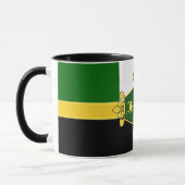 Irland grüne Kleeblätter, Monogramm/Initialen 1a h Tasse (Links)