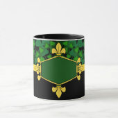 Irland - grüne Kleeblätter, Monogramm/Initialen 5 Tasse (Zentrum)