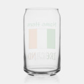 Irland - Grüne Persönlichkeit unter irischer Flagg Dosenglas (Rückseite)