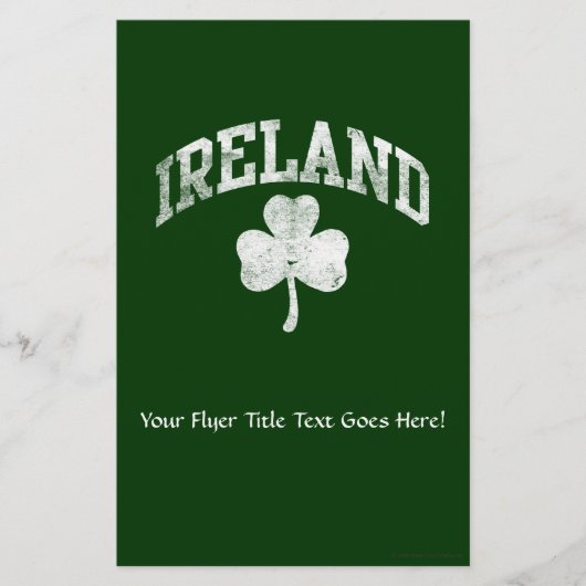 Irland, Grunge Varsity-Stil Flyer (Vorne)