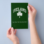 Irland, Grunge Varsity-Stil Flyer (Handgriff)