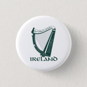 Irland-Harfen-Entwurf, irische Harfe Button